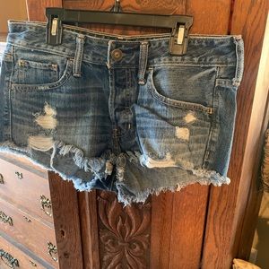 Distressed Hollister shorts